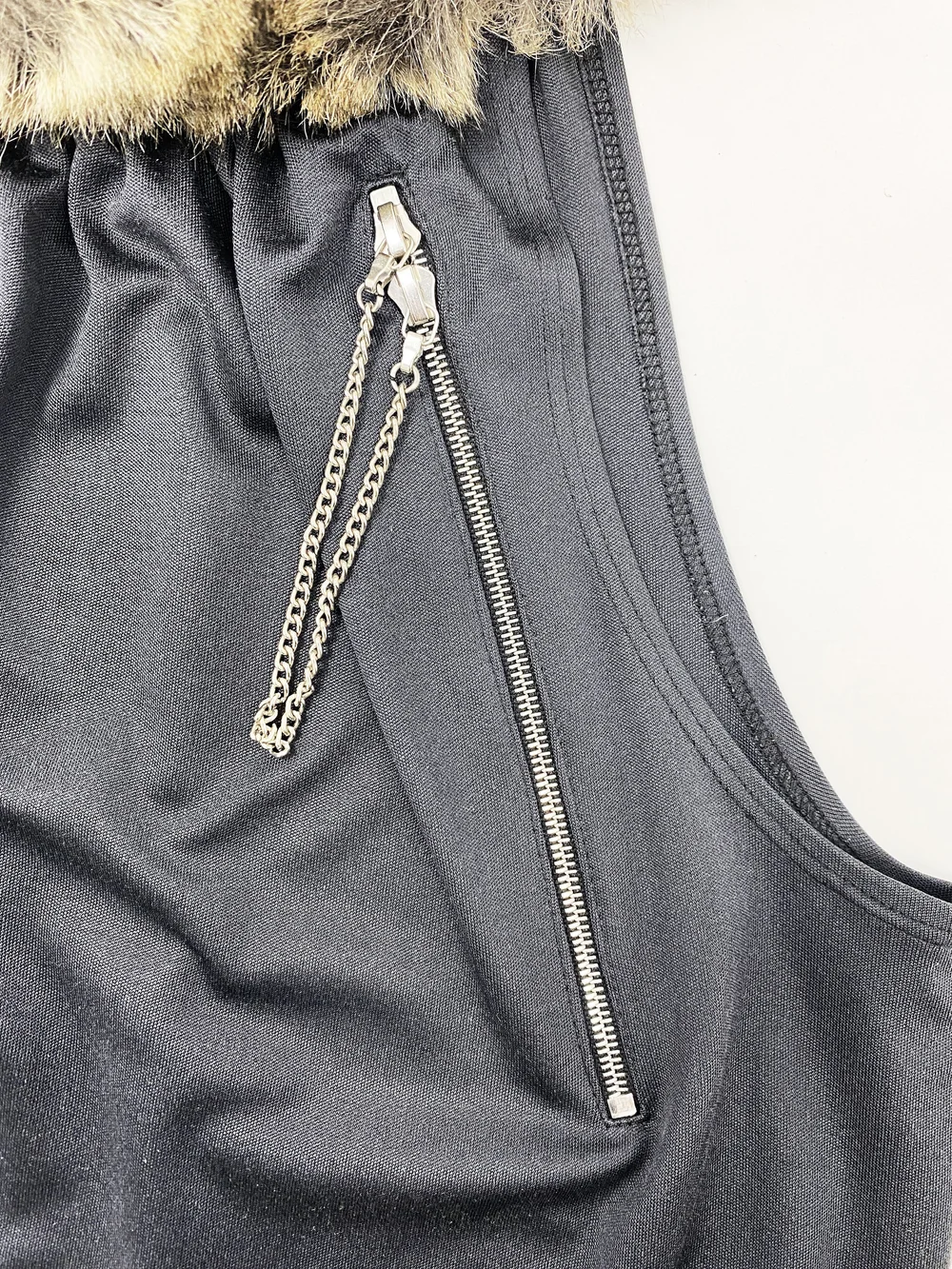 Chloe F/W 2001 faux fur zipper top — JAMES VELORIA